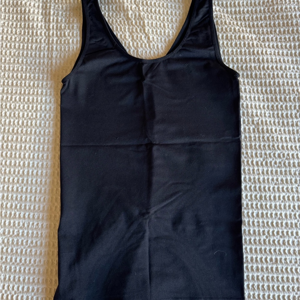 J. Crew Black and Nude Fitted Sleeveless Layering Tank Tops - size small - Picture 3 of 8
